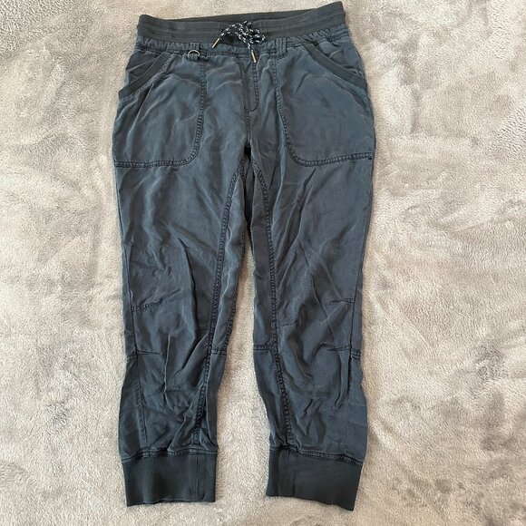 Pilcro Anthropologie Gray 100% Lyocell Pull On Joggers Women's MEDIUM Pants - Picture 1 of 8